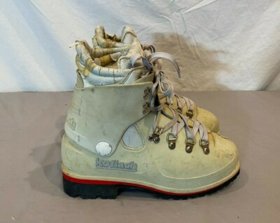 ? Koflach Vintage Hiking Boots – Men\'s 8.5 – Rare & Durable‎ – Fast Ship Koflach Hard Shell Mountaineering Boots Pizol Soles White US  main image 4