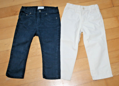 Hose Jungen  2 Jeans Größe 92 beige von mammaramma blau von impidimpi