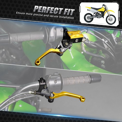 7/8" Hydraulic Brake & Cable Clutch Lever Set Assembly For Suzuki RM RMZ RMX - Picture 2 of 17
