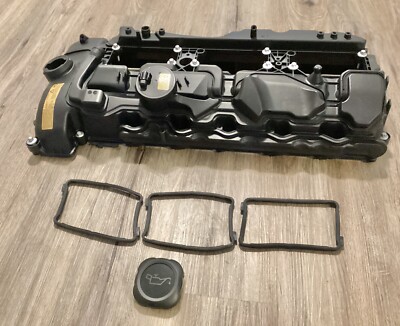 JDMSPEED New Engine Valve Cover with Gasket,  Cap , 11127570292 BMV  2011-2014.