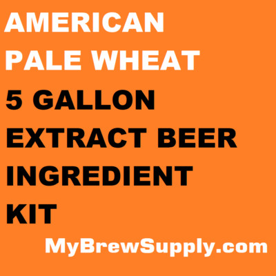 American Pale Wheat Homebrew 5 Gal Beer Extract Ingredient Kit - My Brew Supply
