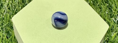 Vintage Dark Blue & White Swirl Marble “Free Shipping” - Picture 1 of 2