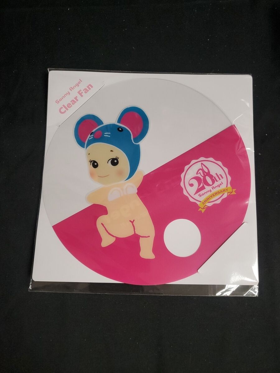 Sonny Angel Clear 20th Anniversary Limited Gift Fan HIPPERS Sonny Angel Clear 20th Anniversary Limited Gift Fan HIPPERS