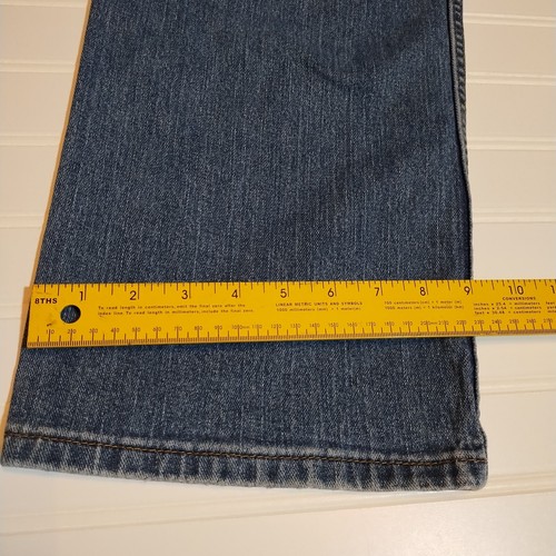 Signature Levi Strauss Blue Jeans Sz 38x30 Relaxed Fit Straight Leg Levi's - Picture 11 of 11