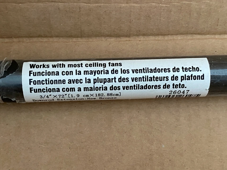 Hunter 26047 Ventilador Downrod 72" x .75", Bronce Nuevo - BLEMA - VER DESCRIPCIÓN Y FOTOS Foto 4 de 4