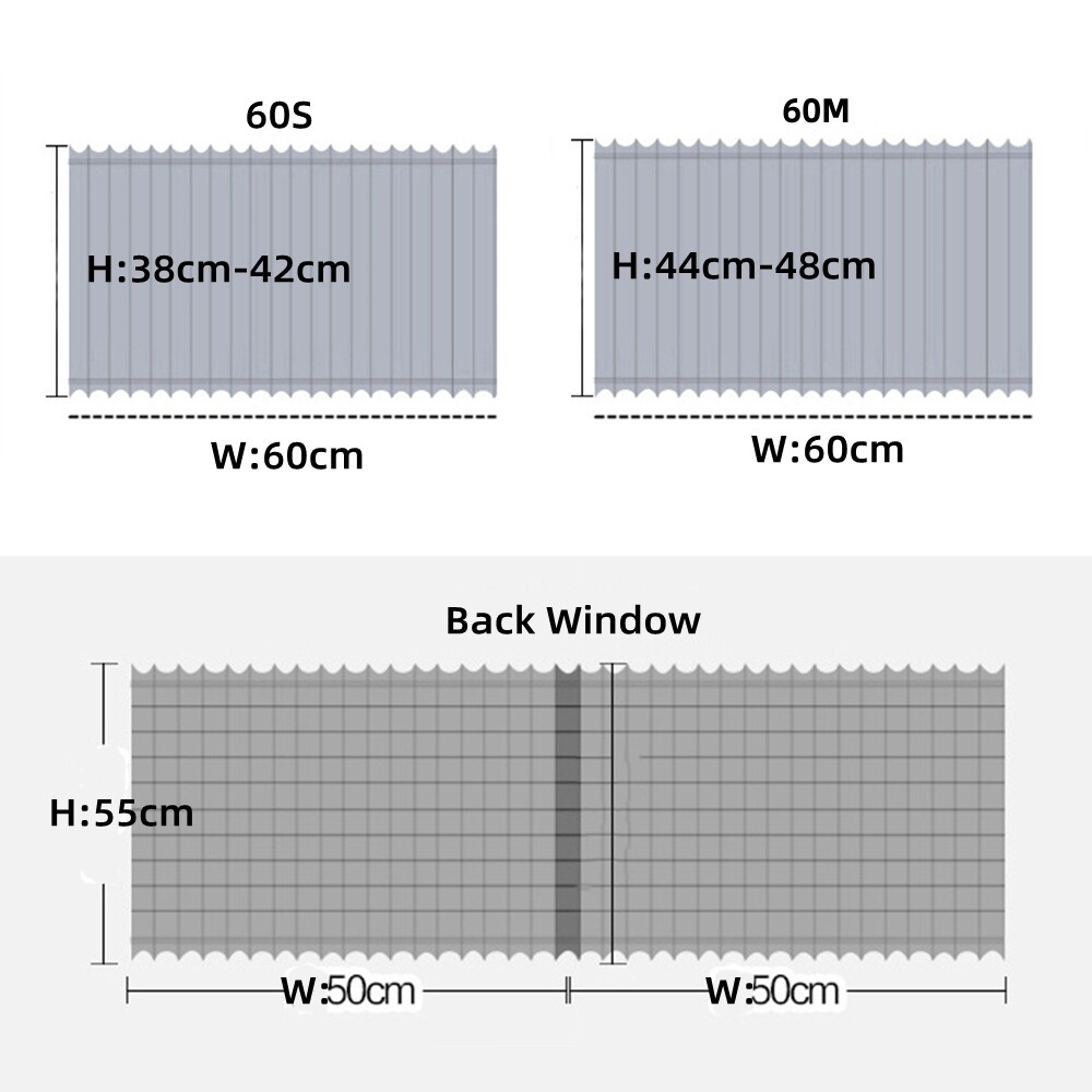 JDM Junction Produce VIP Car Curtains Red Stitchwork JP Luxury Shade