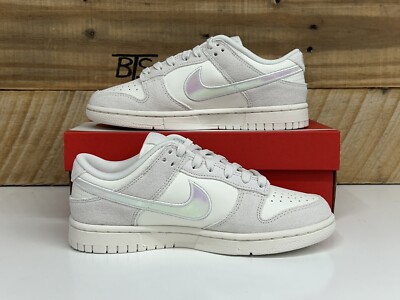 Women's Nike Dunk Low “Iridescent Swoosh” Multi Size White Grey