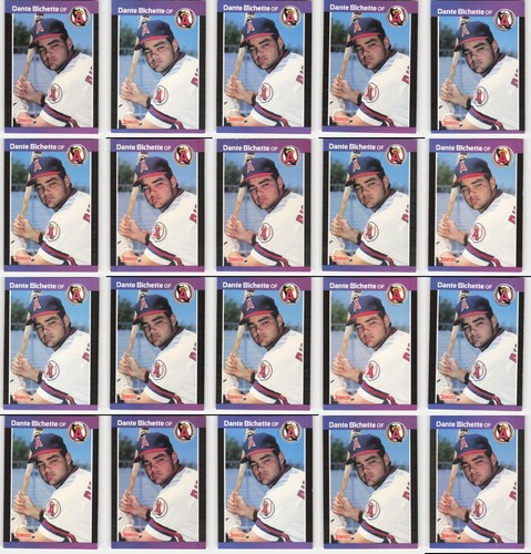 (100) 1989 Dante Bichette RC Lot MLB Baseball Rookie Cards Collection - Picture 3 of 12