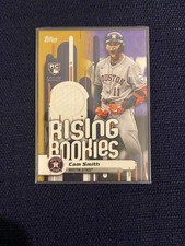 2025 Topps Update Series Rising Rookies Relic Cam Smith #RRR-CS Gold /50 Astros