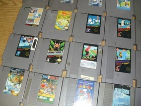 Lot of 26 NES games! Mario Bros Double Dragon Donkey Kong 3 Bad Dudes 11
