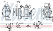 Klimaanlagen – Kompressor R 134a PAG 46 89031 NISSENS für OPEL ASTRA G CC