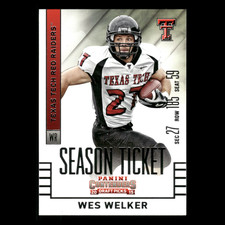 Wes Welker Rookie #100 2015 Panini Contenders Draft Picks Season Ticket Football