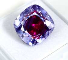 Bi Color Pitambari Sapphire 25.15 Ct Cushion Cut Certified Loose Gemstone