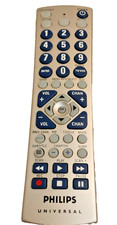 Philips CL034 4-Device Universal Remote Control for TV VCR DVD SAT/CBL Untested