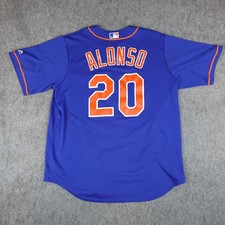 New York Mets Baseball Jersey Mens XL Blue MLB Majestic Cool Base Pete Alonso 20