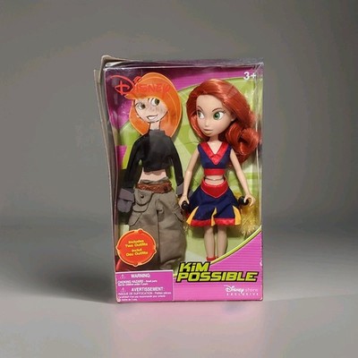 Disney Store Exclusive Kim Possible Doll Cheerleader & Crime Fighter Outfits New