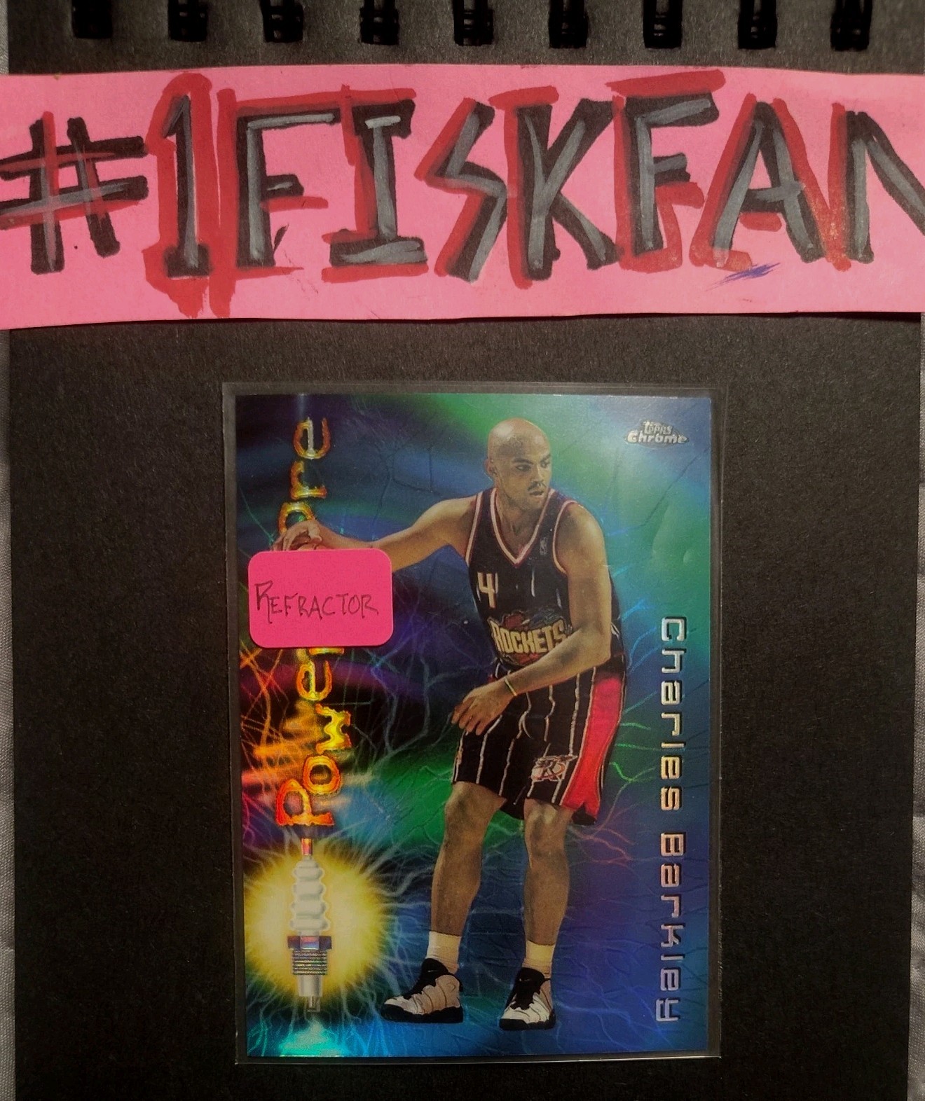 CHARLES BARKLEY - 1997-98 Topps Chrome Season's Best Refractor #17 MINT !!!