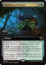 Cauldron of Essence (Extended Art) [Secrets of Strixhaven] NM Foil - Magic