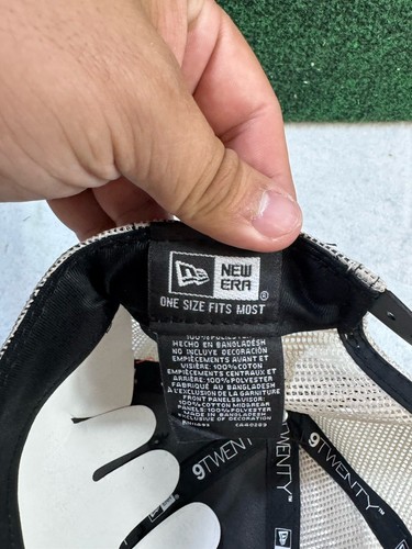 New Era Herrenmütze schwarz/creme Inter Miami CF 9TWENTY gewaschen Denim Druckknopflasche - Bild 6 von 6
