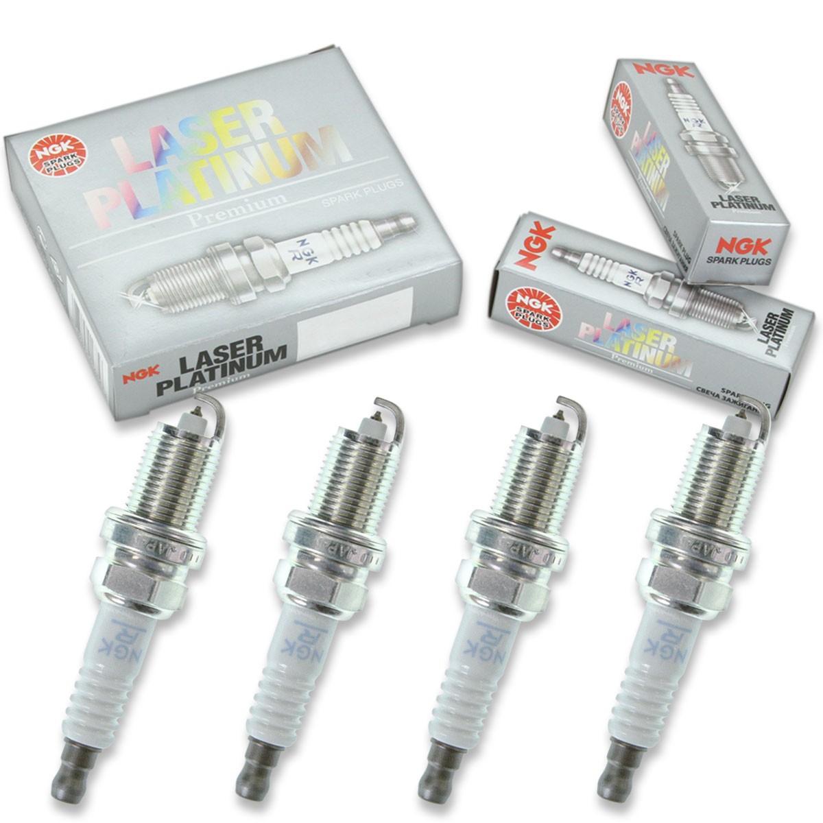 4pcs 09-10 Ski-Doo MX Z 600 X NGK Laser Platinum Spark Plugs 594cc 36ci HO ga