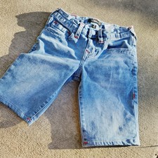 Boys True Religion Ricky Relaxed Straight Bermuda Shorts Size 8