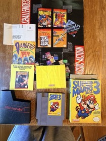 Mario Brothers 3 NES Complete Matching Box, Maunal,Insert  Factory Sealed To Top