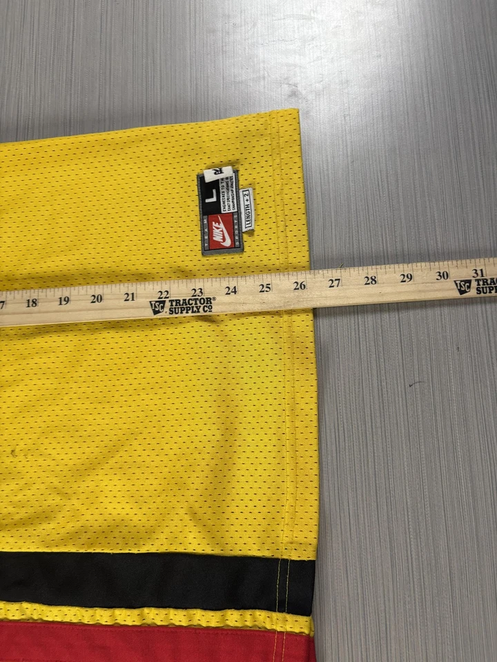 Vintage Atlanta Hawks Jersey Mens Large Yellow NBA Basketball Shareef Nike 90s - Image 3 of 4