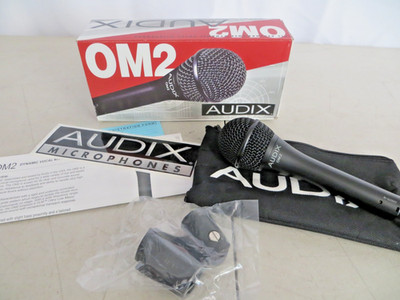 Audix OM2 All Purpose Handheld Hypercardioid Dynamic Vocal Microphone w/ Clip