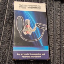 Microphone Pop Filter Pop Shield with Flexible Gooseneck Arm, Universal