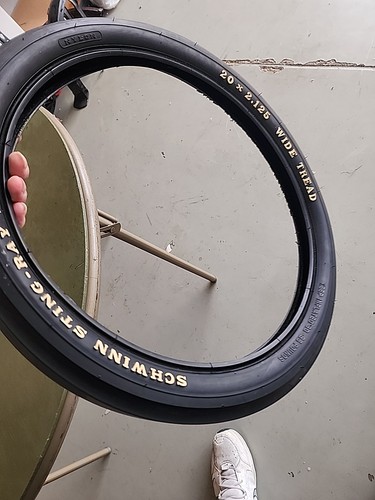 SCHWINN STINGRAY KRATE REAR 20 X 2.125 WHITE LETTER SLICK TIRE NICE SHAPE L$$K - Picture 20 of 22
