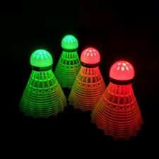 Glow in the Dark Badminton Birdies,Led Badminton Shuttlecocks for Family