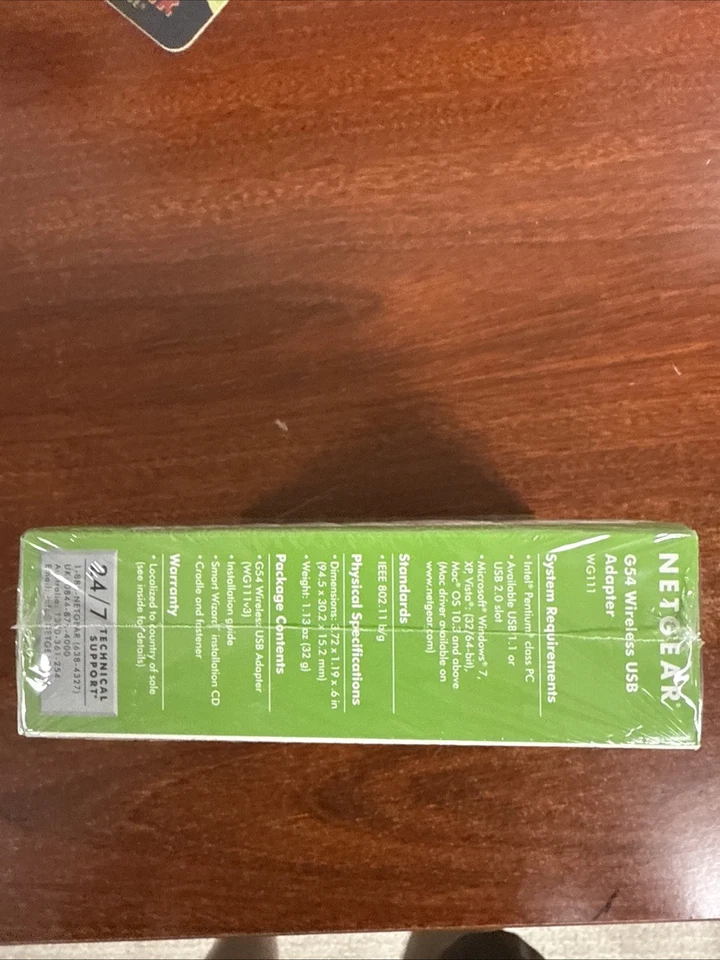 Netgear 54MPS Wireless G USB2.0 Adaptor WG111 Wireless-G USB 2.0 Factory Sealed - Image 3 of 4