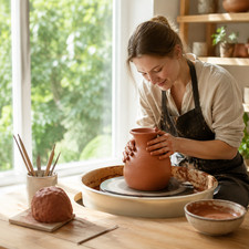 Water-Based Pottery Clay for Kids 4-6 - Ceramic Molding & Sculpting Clay
