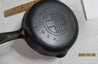 Vintage Griswold   Cast Iron 709 B Large Logo Skillet dual spout Frying Pan Eggs