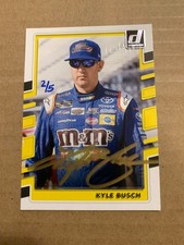 2018 KYLE BUSCH PANINI DONRUSS RACING GOLD AUTOGRAPH 2/5
