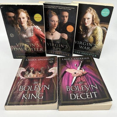 Tudor Legacy Novels #1-3 and Boleyn Trilogy #1-2 by Laura Anderson TPB Lot of 5