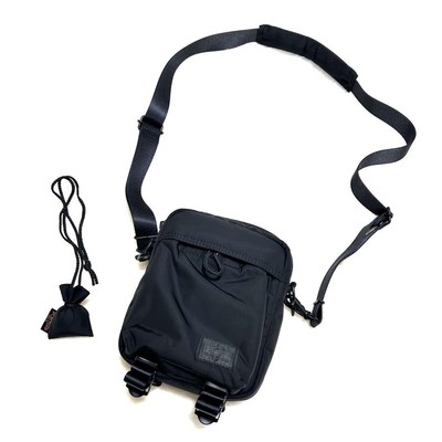Porter Senses Vertical Shoulder Bag - Black | UP THERE