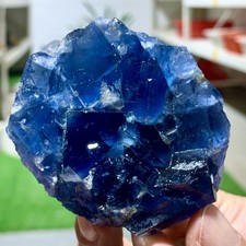 164G Rare transparent blue cubic fluorite mineral crystal sample/China