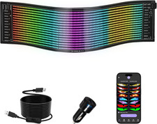 Insegna Luminosa LED, 37X9.2Cm Flessibile Pannello Led, Scritte LED Personalizza