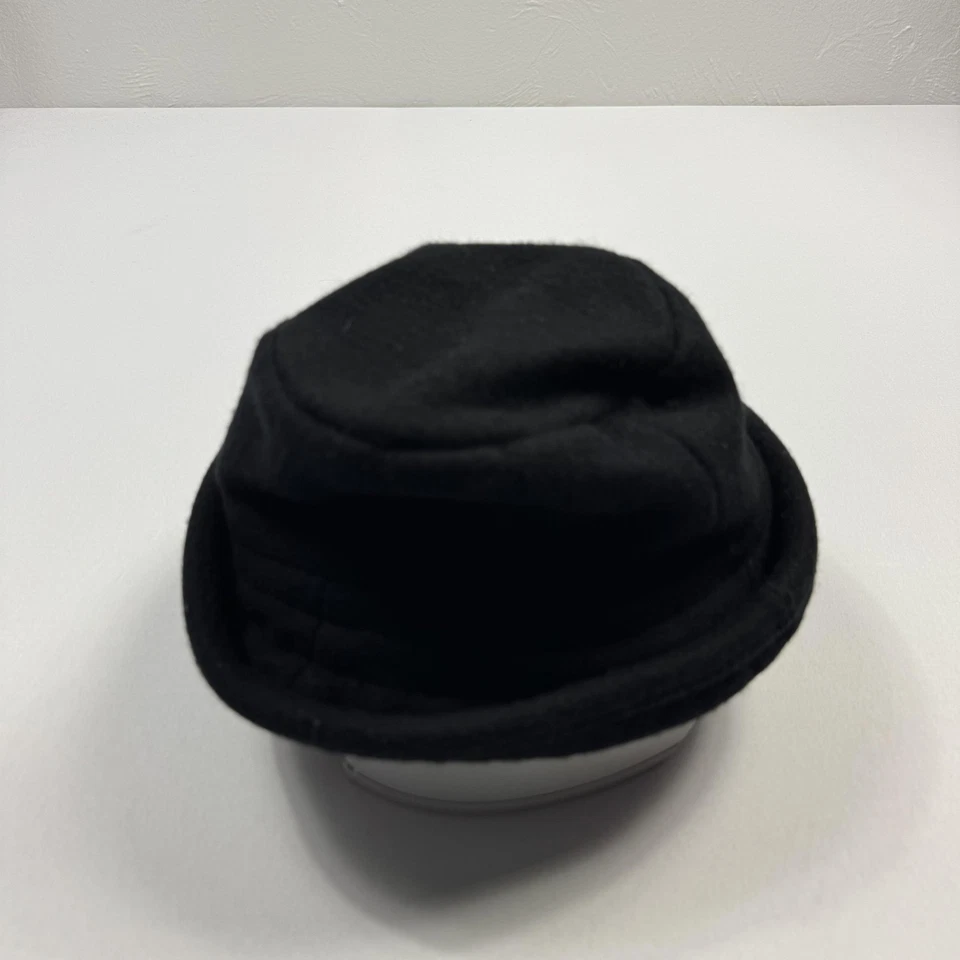 Eddie Bauer Sombrero Boina Mujer Pequeño Negro Lana Invierno Ala Doblada Cálido Foto 3 de 4