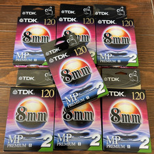 14 NEW TDK Premium Video 8mm Blank Camcorder Videotape Cassettes P6-120MPL2