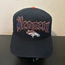 VTG 90s Denver Broncos Drew Pearson Old English Logo NFL SnapBack Hat Third Gen