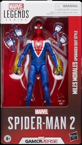 Marvel Legends Gamerverse Miles Morales Upgraded Suit Style SpiderMan Figure - Picture 2 of 9