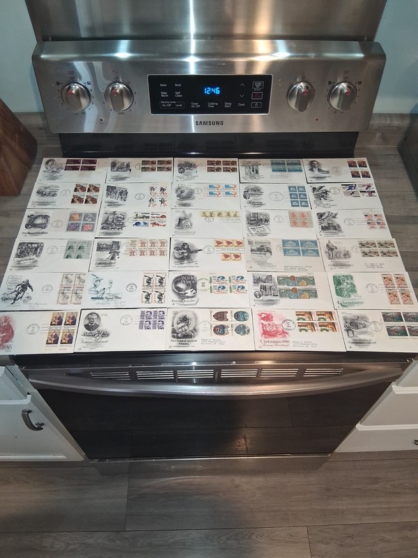 SL 2091/ 23 Unaddressed 30 Used US Covers with 4 or More Stamps us stamps
