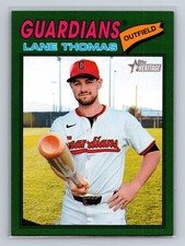 2026 Topps Heritage #285 Lane Thomas Dark Green