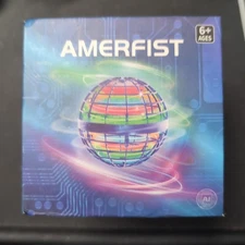 NEW AMERFIST Flying Orb Ball Toy Cosmic Globe Boomerang/Hover Ball Galactic Blue