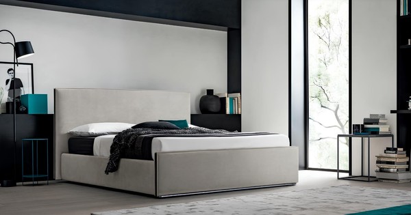 Italienische MöBel Design Bett Schlafzimmer Betten Leder Hotel Luxus Polster Neu-image