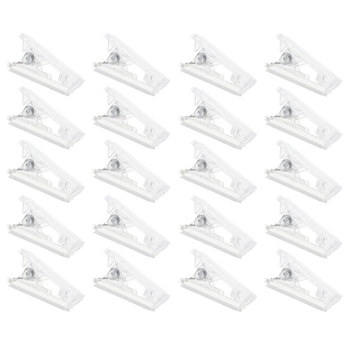 20 Stück Kunststoff Regal Clips Poster zum Wandbehang Mini Selbstklebend - Bild 6 von 12