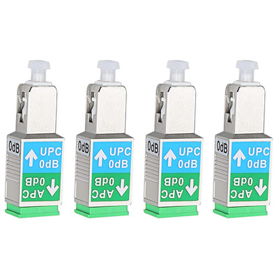 Fiber Optical Adapter SC/UPC Male to SC/APC Female Singlemode Hybrid 4 Pcs