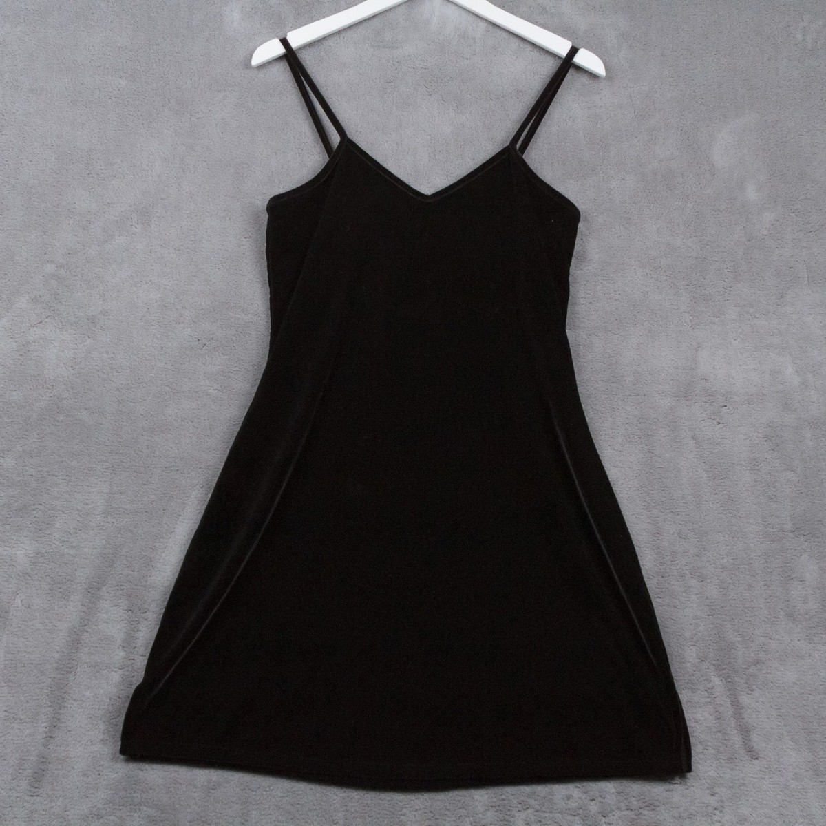 VTG Y2K 90s Velvet Spaghetti Strap Mini Dress Shelf Bra Whimsigoth Witchy  Sz L | eBay